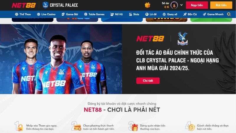 So sánh trực quan về giao diện của NET88 và BK8